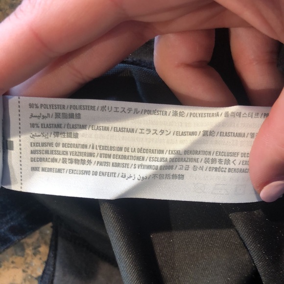 Hollister Black Lace Up Crushed Velvet Bodysuit - Picture 7 of 7